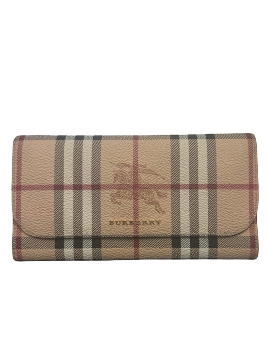 Burberry Handbags - Authentic Burberry Haymarket Check Long Continental Tan Check Wallet
